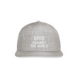 Ohio Against the World Snapback Baseball Cap - heather gray