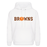 Browns Smiley Face Men's Hoodie - white