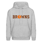 Browns Smiley Face Men's Hoodie - heather gray