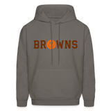 Browns Smiley Face Men's Hoodie - asphalt gray