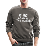 Ohio Against the World Crewneck Sweatshirt - asphalt gray