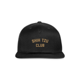 Shih Tzu Club Snapback Baseball Cap - black