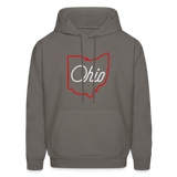 Ohio Script State Men's Hoodie - asphalt gray