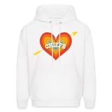 Chiefs Heart and Arrow Men's Hoodie - white