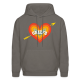 Chiefs Heart and Arrow Men's Hoodie - asphalt gray