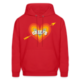 Chiefs Heart and Arrow Men's Hoodie - red