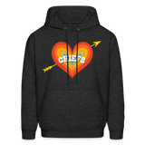 Chiefs Heart and Arrow Men's Hoodie - charcoal grey