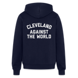 Cleveland Against the World Bella + Canvas Unisex Full Zip Hoodie - navy