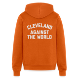 Cleveland Against the World Bella + Canvas Unisex Full Zip Hoodie - autumn