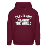 Cleveland Against the World Men's Hoodie - burgundy