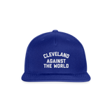 Cleveland Against the World Snapback Baseball Cap - royal blue