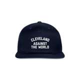 Cleveland Against the World Snapback Baseball Cap - navy