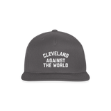 Cleveland Against the World Snapback Baseball Cap - dark grey