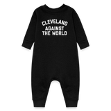 Cleveland Against the World Baby Fleece One Piece - black