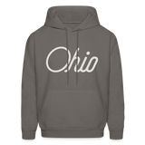 Ohio Script Men's Hoodie - asphalt gray