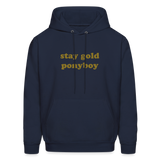 Stay Gold Ponyboy Men's Hoodie - navy