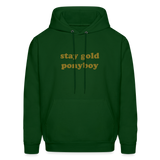 Stay Gold Ponyboy Men's Hoodie - forest green