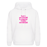 Have Yourself a Merry Little Cocktail Men's Hoodie - white