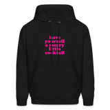 Have Yourself a Merry Little Cocktail Men's Hoodie - black