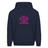 Have Yourself a Merry Little Cocktail Men's Hoodie - navy