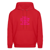 Have Yourself a Merry Little Cocktail Men's Hoodie - red