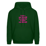 Have Yourself a Merry Little Cocktail Men's Hoodie - forest green