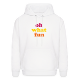 Oh What Fun Men's Hoodie - white