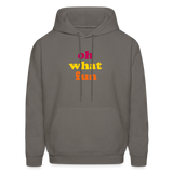 Oh What Fun Men's Hoodie - asphalt gray