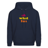 Oh What Fun Men's Hoodie - navy