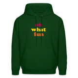 Oh What Fun Men's Hoodie - forest green