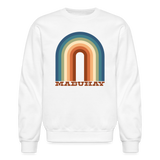 Mabuhay Rainbow Crewneck Sweatshirt - white