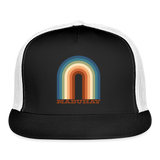 Mabuhay Rainbow Trucker Cap - black/white