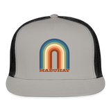 Mabuhay Rainbow Trucker Cap - gray/black