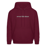 Overthinker This Men's Hoodie - burgundy