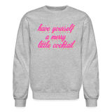 Have Yourself a Merry Little Cocktail Crewneck Sweatshirt - heather gray