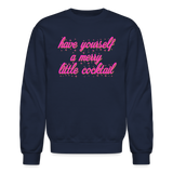 Have Yourself a Merry Little Cocktail Crewneck Sweatshirt - navy