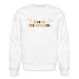 Live in the Moment Crewneck Sweatshirt - white