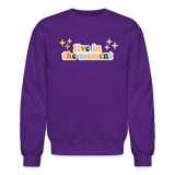 Live in the Moment Crewneck Sweatshirt - purple