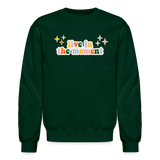 Live in the Moment Crewneck Sweatshirt - forest green