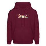 Live in the Moment Men's Hoodie - burgundy