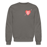 All You Need is Love Crewneck Sweatshirt - asphalt gray