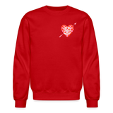 All You Need is Love Crewneck Sweatshirt - red