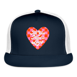 All You Need is Love Trucker Cap - navy/white