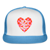 All You Need is Love Trucker Cap - white/blue