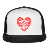 All You Need is Love Trucker Cap - white/black