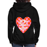 All You Need is Love Women's Hoodie - black