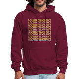 Super Bowl LVIII Souvenir Graphic Men's Hoodie - burgundy