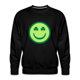 Irish Eyes Smiley Face Men’s Premium Sweatshirt - black