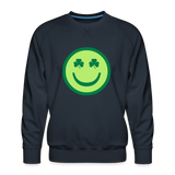 Irish Eyes Smiley Face Men’s Premium Sweatshirt - navy