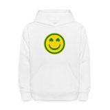 Irish Eyes Smiley Face Kids' Hoodie - white